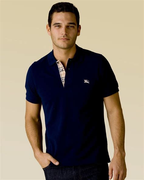 burberry blue polo t shirt|Burberry polo shirts men's outlet.